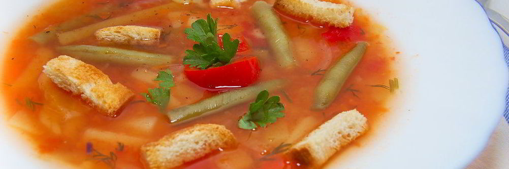 Суп с рисом и болгарским перцем