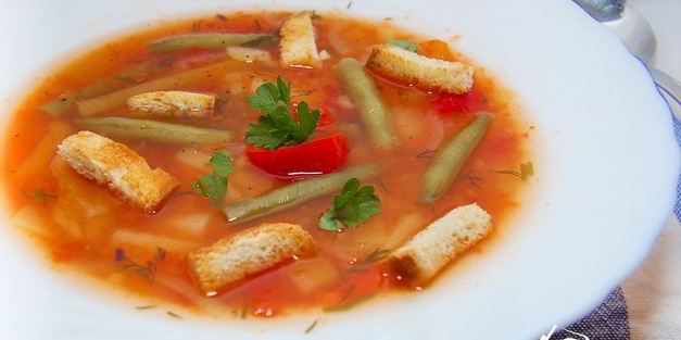 суп с рисом и болгарским перцем