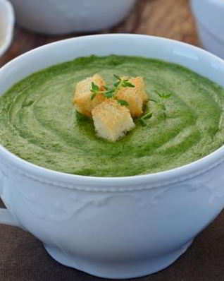 Суп с сухариками