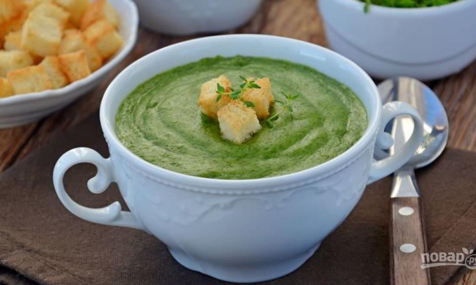 Рецепт суп с сухариками