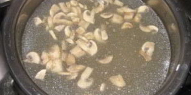 суп с сыром и грибами