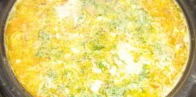 суп с сыром и грибами