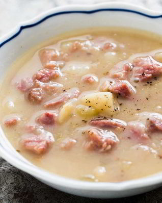 Суп с ветчиной и картофелем