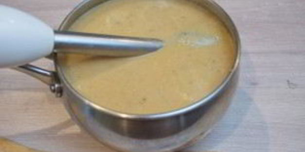 суп с запеченными баклажанами