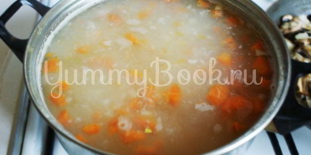 сырный суп с грибами