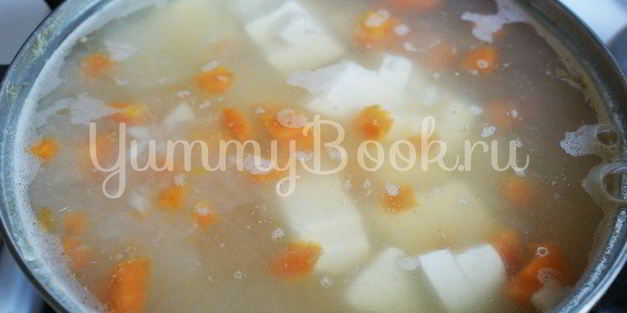 сырный суп с грибами