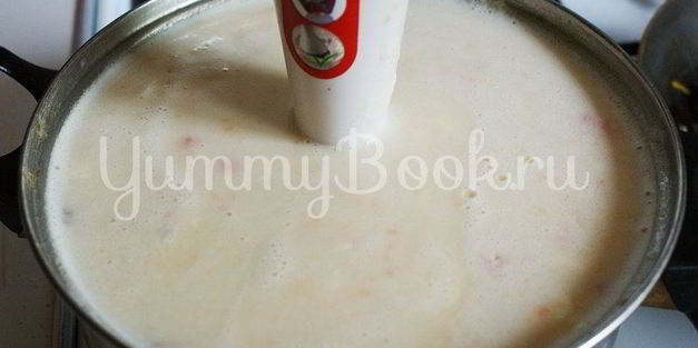 сырный суп с грибами