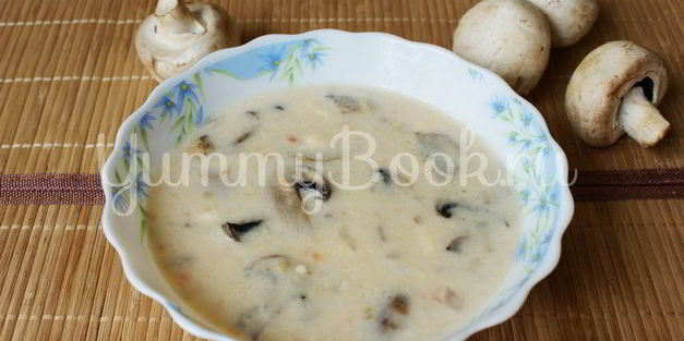 сырный суп с грибами