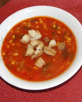 Томатный суп простой