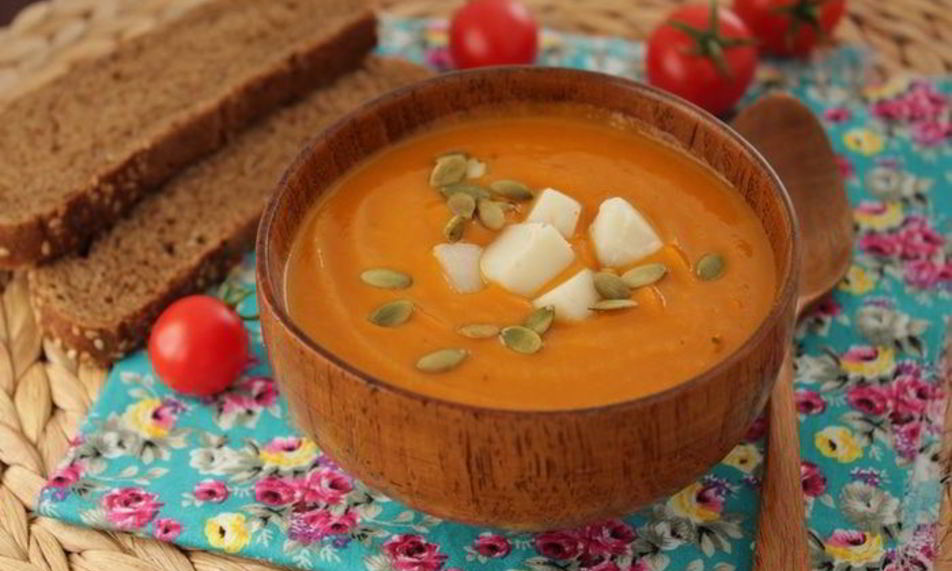 Рецепт тыквенный суп с томатами