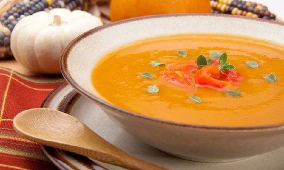 Рецепт тыквенного супа с яблоками и специямей