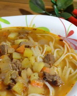 Вкусный суп из говядины