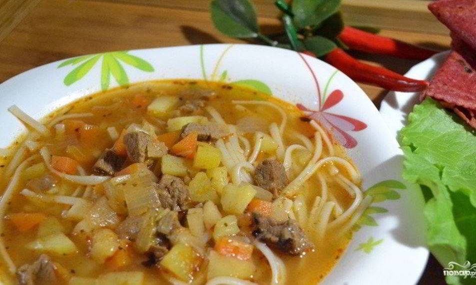 Рецепт вкусного супа иза говядин