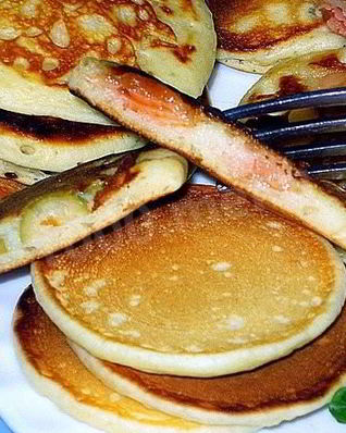 Американские блины на молоке