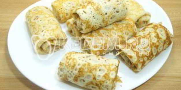 ажурные блины с фаршем