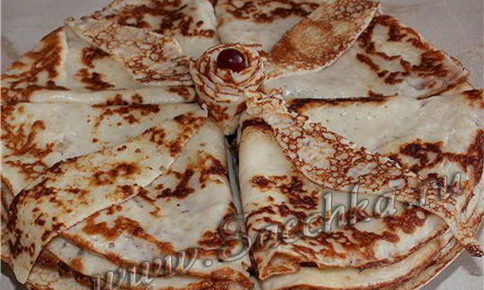 Рецепт бархатных блинчиков