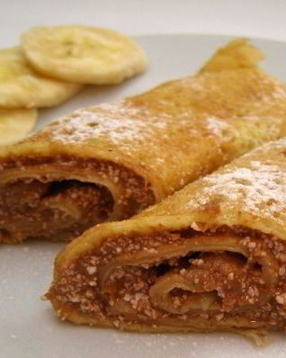 Блинчики из банана и яйца