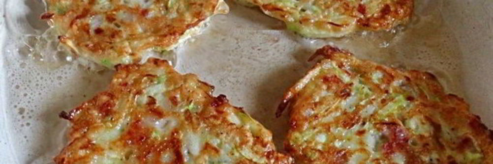 Блинчики из кабачков с чесноком