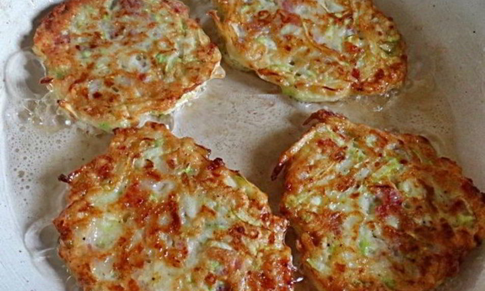 Рецепт блинчики из кабачков с чесноком