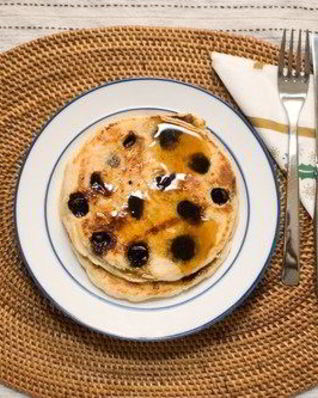 Блинчики из рикотты с черникой