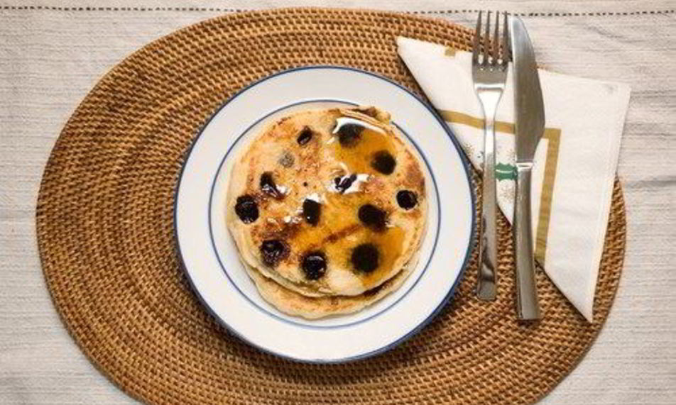 Рецепт блинчики из рикотты с черникой