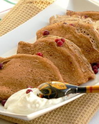 Блинчики пшенично-гречневые