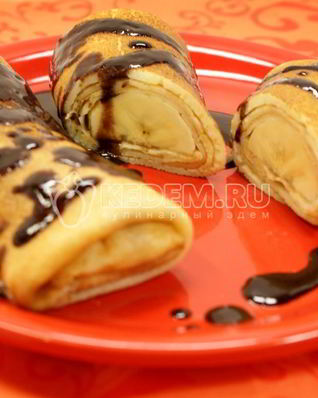 Блинчики с бананом