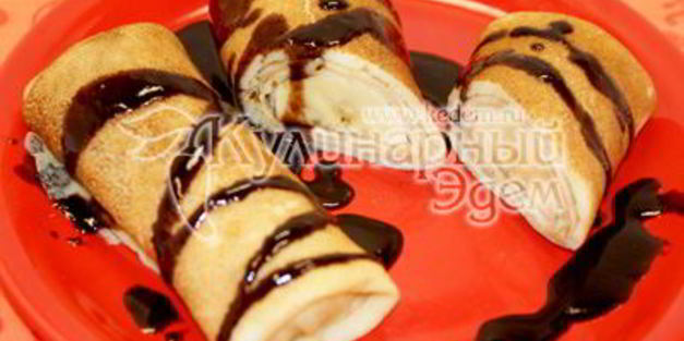 блинчики с бананом