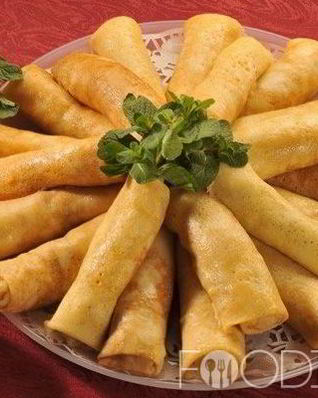 Блинчики с банановой начинкой