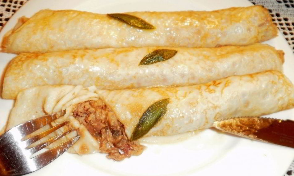 Рецепт блинчики с печеночным паштетом