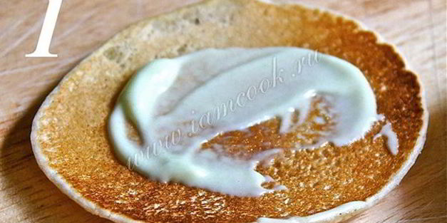 блинчики с семгой