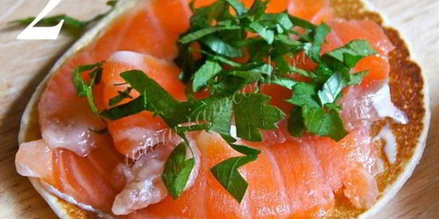 блинчики с семгой