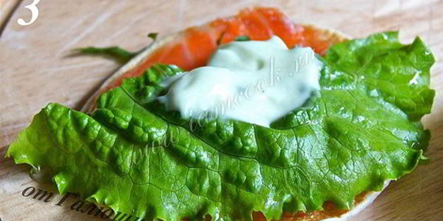 блинчики с семгой