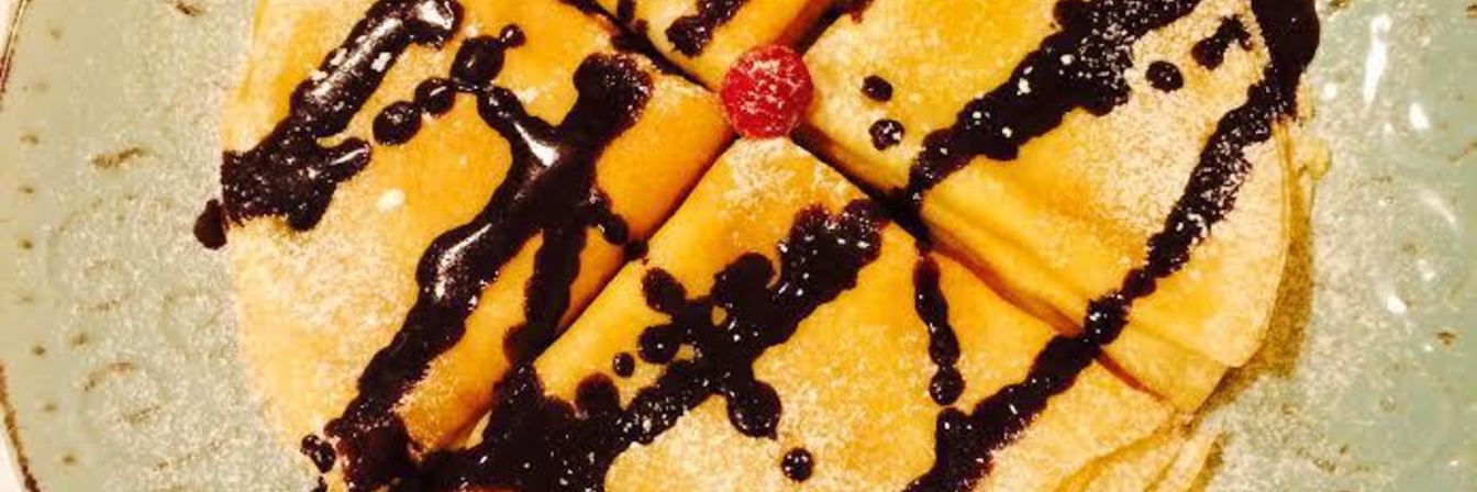 Блинчики с шоколадной глазурью