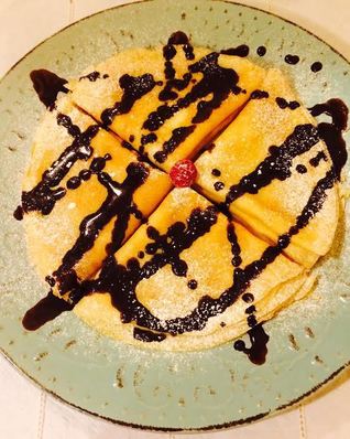 Блинчики с шоколадной глазурью