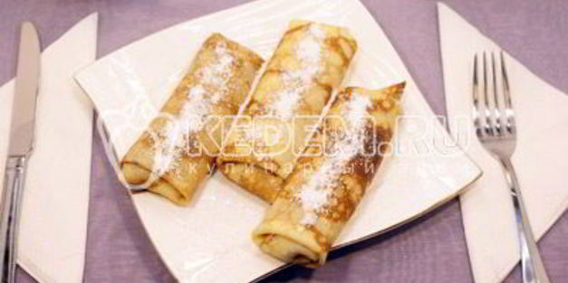 блинчики с творогом и изюмом