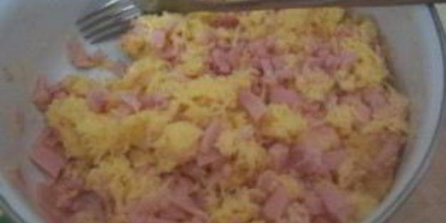 блинчики с ветчиной и сыром