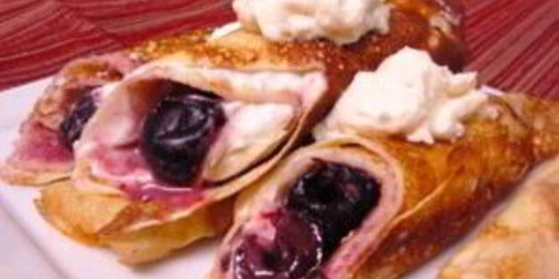 блинчики с вишней