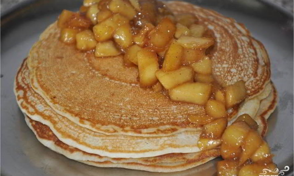 Рецепт блинчики с яблоками