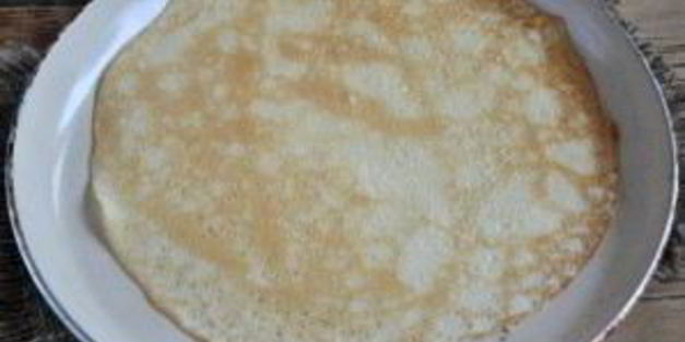 блины без молока