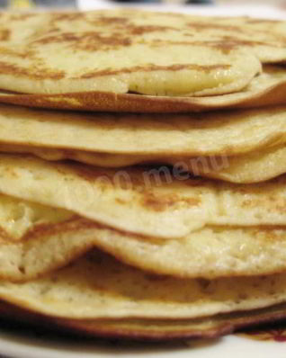 Блины из пшеничной и кукурузной муки