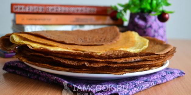 блины из теста на молоке с яйцами