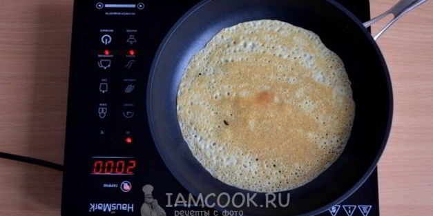 блины из теста на молоке с яйцами