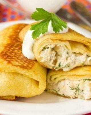 Блины конвертом