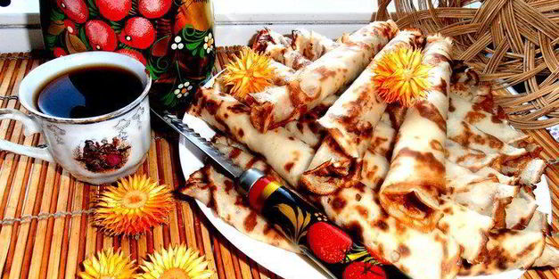 блины на березовом соке