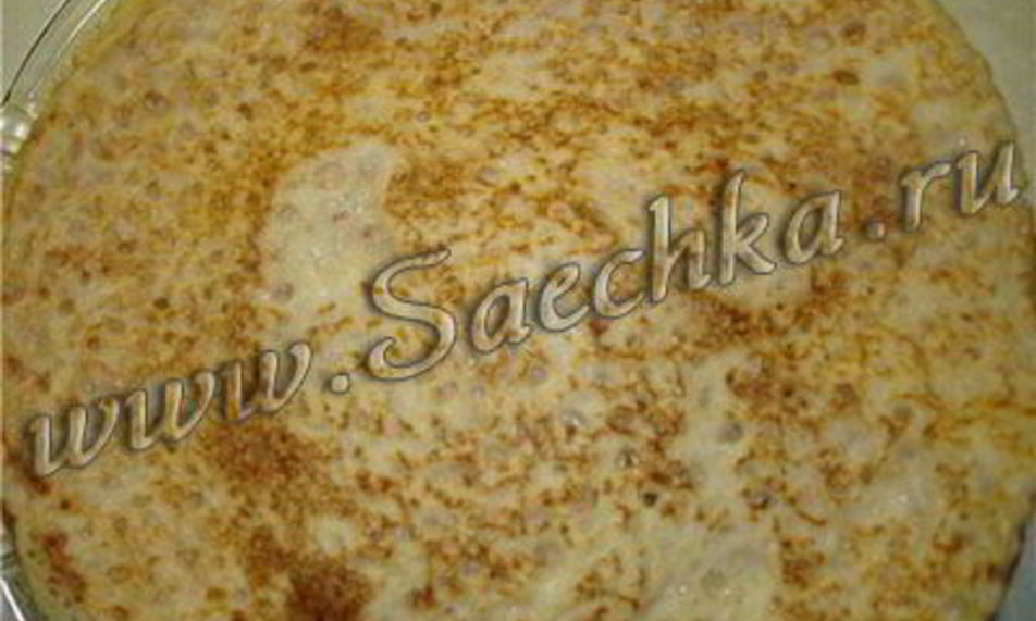 Рецепт блины на кипятке