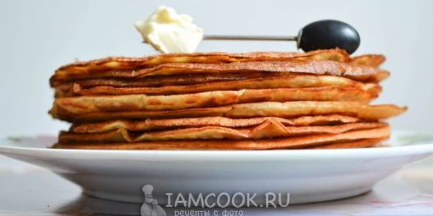 блины на кислом кефире