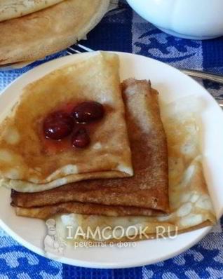 Блины на минеральной воде