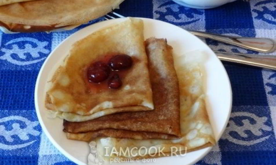 Рецепт блины на минеральной воде