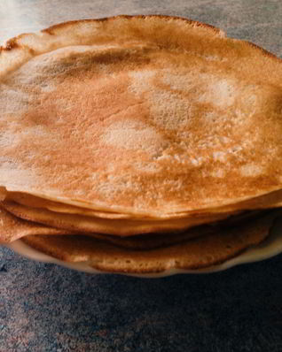 Блины на молоке и кипятке